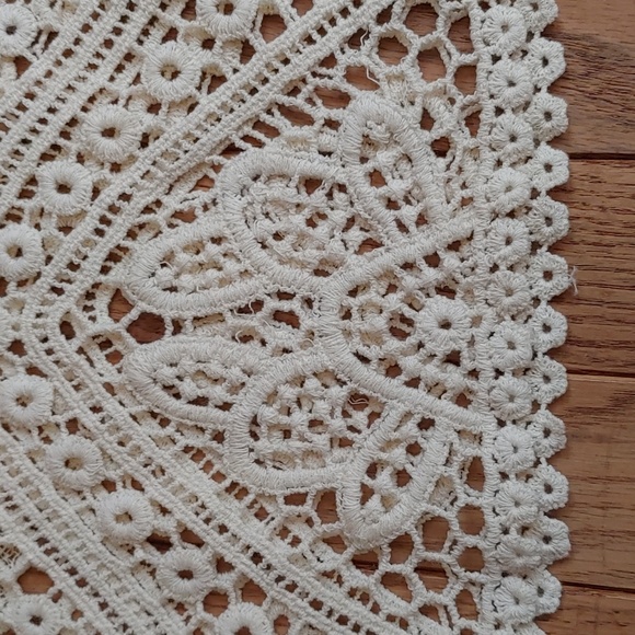 Cream Crochet Two-fer Top - Picture 10 of 12